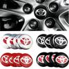 4Pcs 56mm Wheel Sticker For Toyota Hilux Aygo Yaris Ractis Corolla Camry CHR Auris Emblem Badge 4Pcs DIY Auto Rim Hub Cap Decal