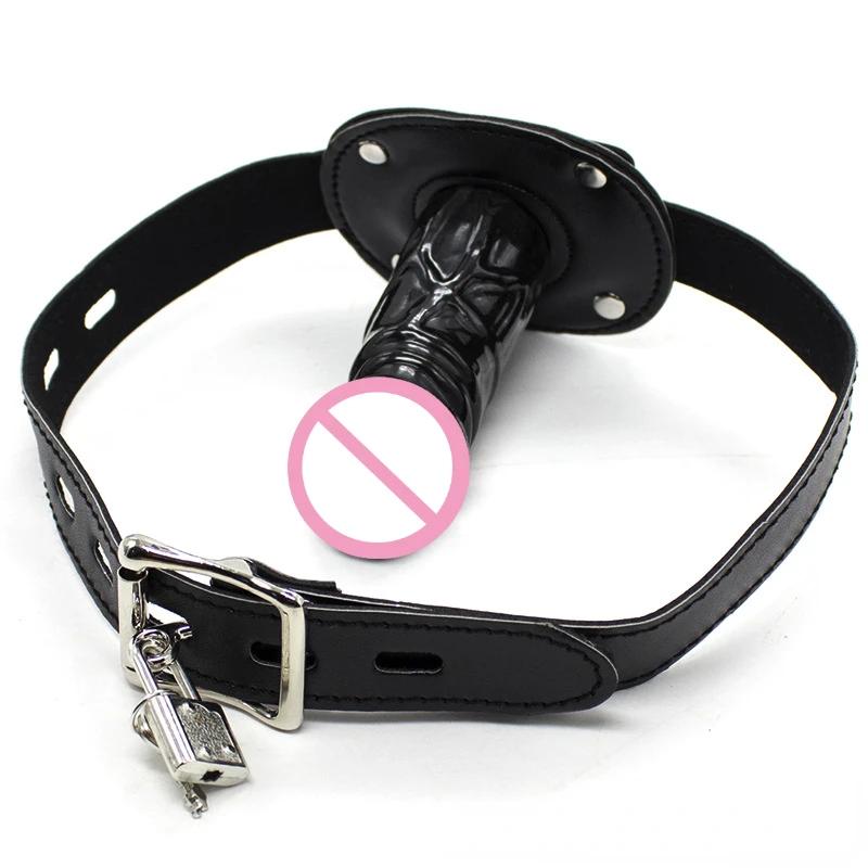 Open Mouth Gag, Penis Plug Oral Dildo Mouth Gag Sm Bondage Restraints Sex Adult Game Toys For Couples