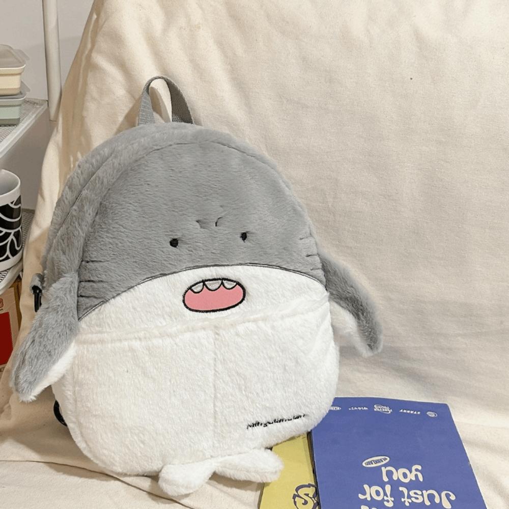 Kawaii Penguin Plush Crossbody Bag Adorable Animal Shoulder Bag Casual Soft Seal Backpack  Children