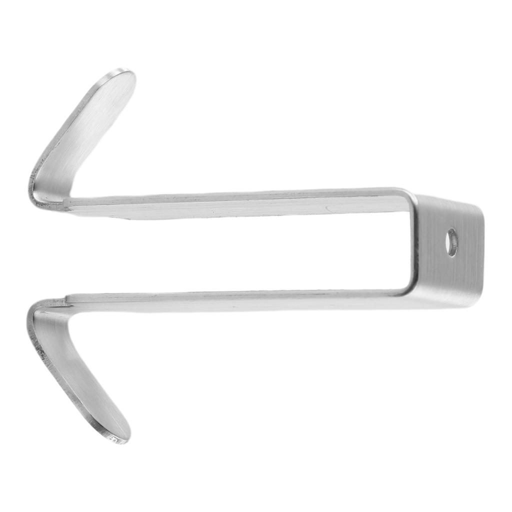 Double Side Hook Glass Shower Door Towel Hooks Bathroom Glass Wall Stainless Steel Towel Holder Rack Bathroom Organizer