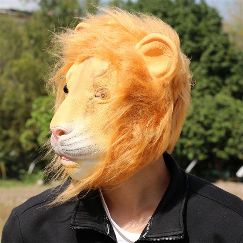 Halloween Dress Up Mask Full Head Animal Cosplay Mask for Women Man Halloween Dress Up Cosplay Carnivals