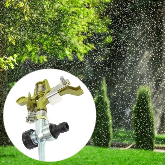 Sprayer Nozzle with Pin Direction Adjustment 360 Degrees Rotating Far Distance Large Area Sturdy Rocker Nozzle Garden Supply