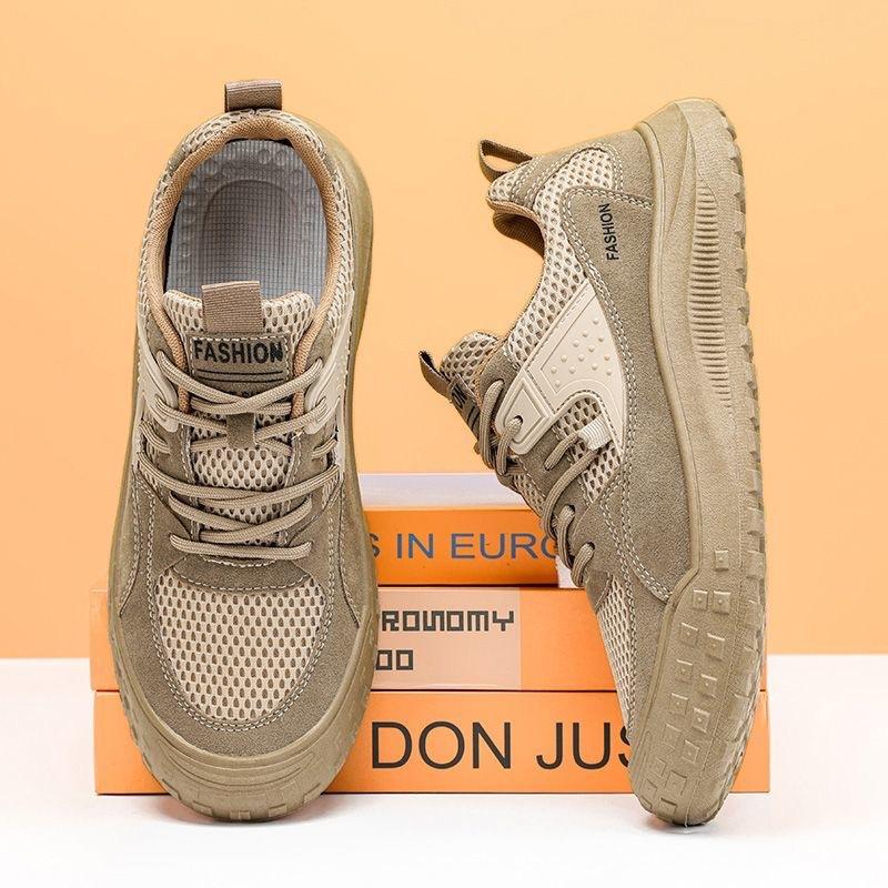 Summer men's shoes new breathable mesh shoes men's Korean version versatile non-slip wear-resistant construction site work labor insurance shoes s