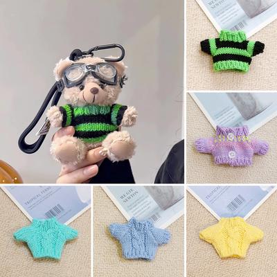 For 14CM Cotton Doll Rompers Cartoon Strawberries Plush Doll Replacement Outfit Playing House Accessories Mini Clothes