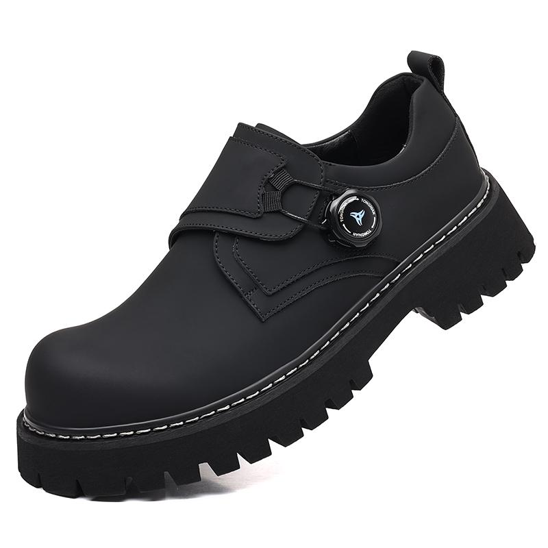 

Platform Men Wedding Dress Footwear Outdoor Driving Shoes New Male Business Shoes Casual All-match Lace-Up Male Oxfords Shoes 44 чёрный