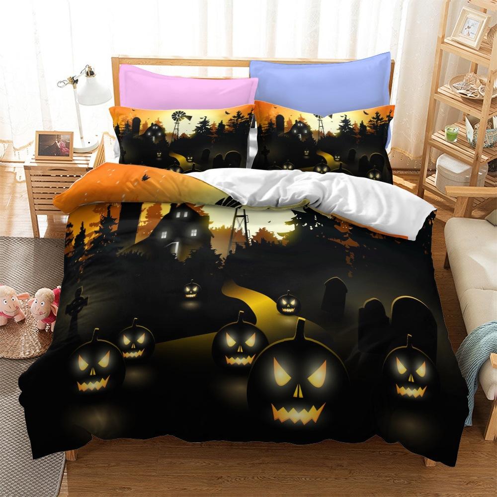 Halloween Series Bedding Three-Piece Home Textile Kit