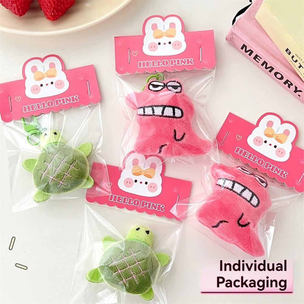 1/4 Pcs Cute Pet Brooch Pendant Cartoon Plush Crocodile Turtle Doll Keychain Backpack Pendant Plush