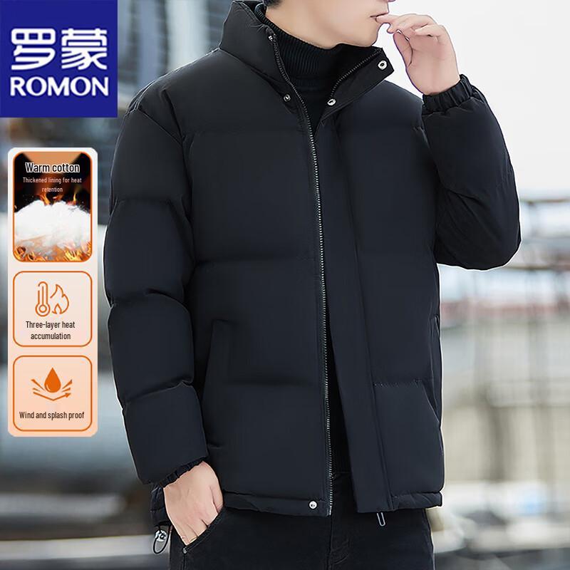 ROMON Men's Winter Stand Collar Puffer Jacket