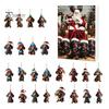 Calendario del Conto alla Rovescia per le Feste Calendari dell'Avvento Bassotto 2026, 24 Giorni Ciondolo Acrilico 2D Set di Ornamenti Cane Carino di Natale Calendario, da Collezione