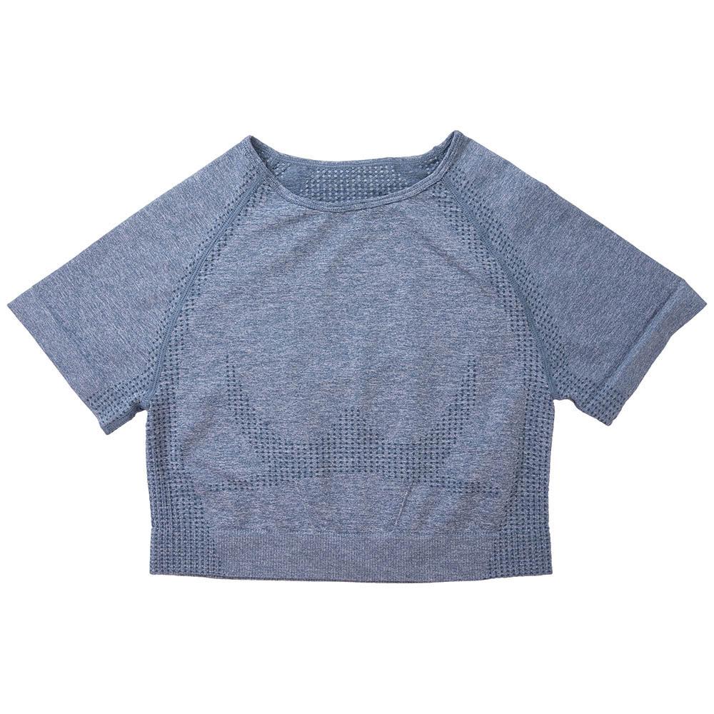 Nahtloser Yogaanzug für Damen: Langärmeliges Punkt-Top & Hochtaillierte Hüfthebende Hose