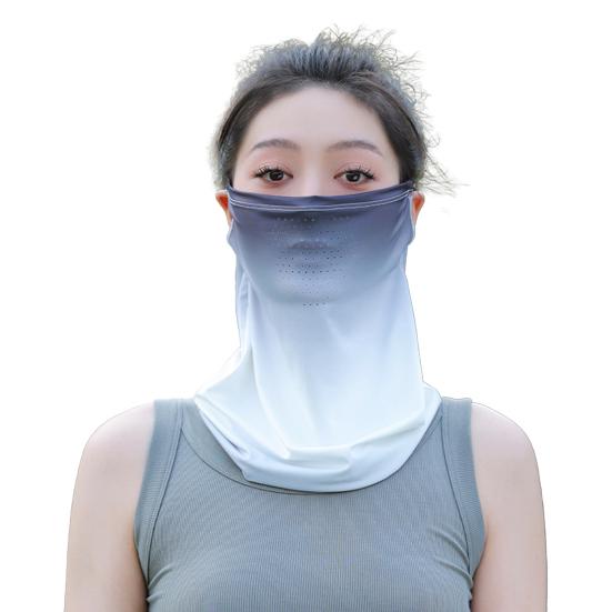 Ice Silk Sunscreen Face Sun Protection Face Guard Breathable Holes Protector Neck Clavicle