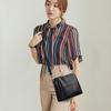 Women's Messenger Bag New Soft Leather Retro Women's Bag Simple Casual Bucket Small Bag Casual Multi-layer Shoulder Bag