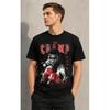 Men's Vintage Boxing Graphic Tee, Short Sleeve Crew Neck Soft Cotton Blend T-Shirt with Retro Champion Print for Casual Daily Wear