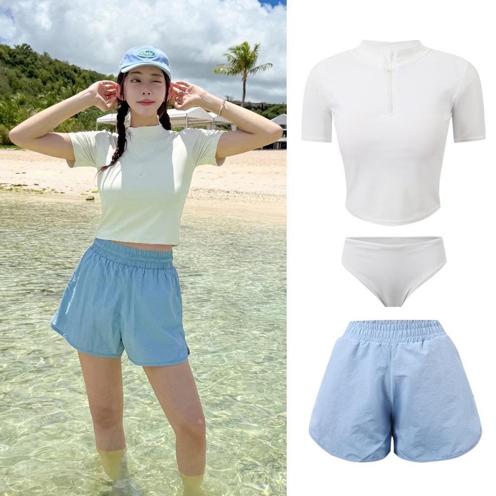 Women s 2025 High-End Two-Piece Slimming Swimwear for Pool and Beach 3XL