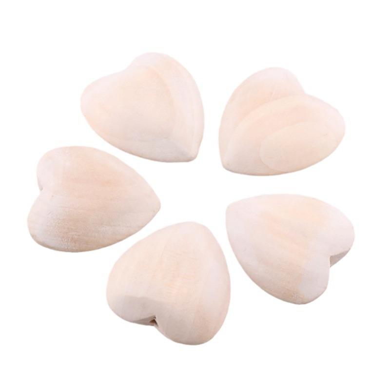 

Деревянные бусины из неокрашенного клена в форме сердца, экологичные, для DIY, круглые, свободные бусины для изготовления ювелирных изделий, аксессуары для ручной работы для украшения Dia 25mm 10pcs