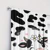 Cute Cow Print Curtains Polyester Fabric Suitable Bedroom Living Room Decoration Curtain Machine Washable Ideal For Area