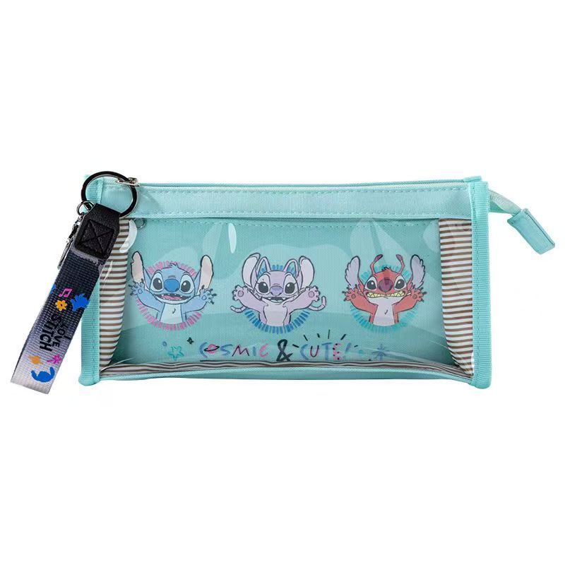 

Mickey Mouse And Donald Duck Kids Large Capacity Pencil Case With Pvc And Polyester Storage For Students синий