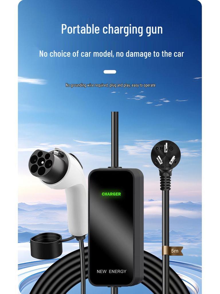 Wow Typ 2 EV-Ladegerät: Kompatibel mit europäischen, US-, australischen und Hongkong-Standards für New Energy Elektrofahrzeuge
