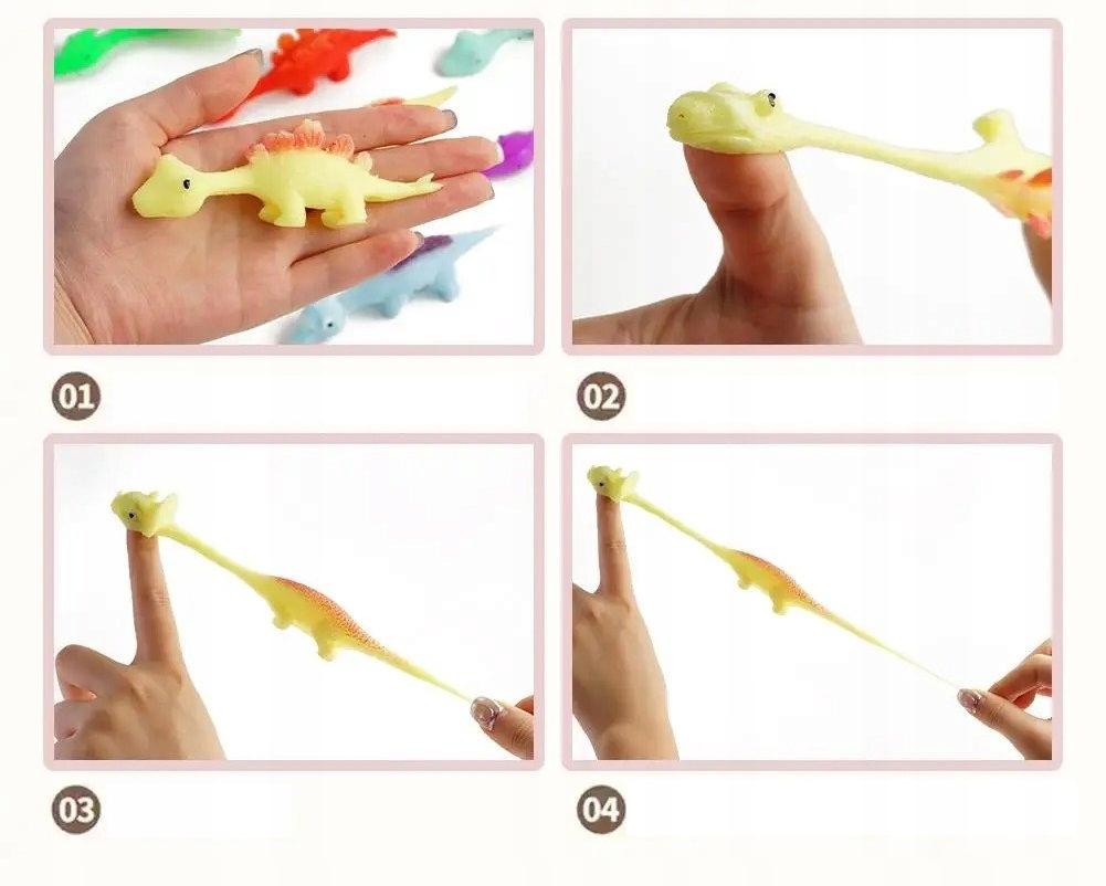 Dinosaurs Toy Gel For Shooting Set For Children 5 Pieces