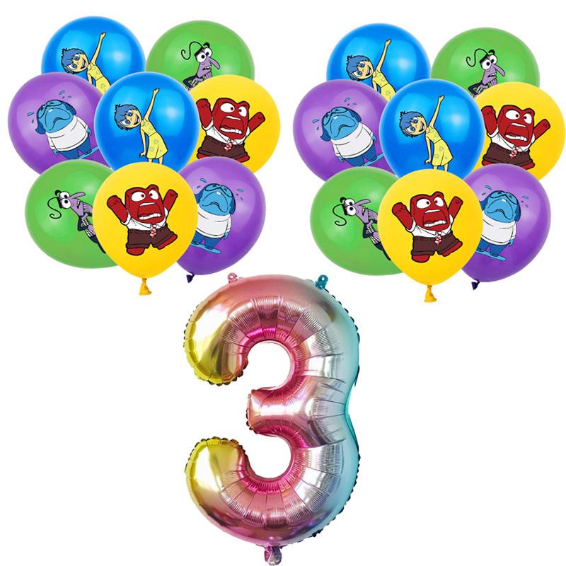 Inside Out 2 Decorațiuni Petrecere de Ziua de Naștere Temă Desen Animat Kit Veselă Baloane Bucurie Tristețe Accesorii Copii Băiat Fată Cadou Jucării