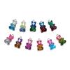 10pcs Colorful Transparent Resin Gummy Bear Charms Pendant Cute Animal Pendant For DIY Necklace Bracelet Jewelry Keychain Making