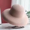 Sommer Hepburn Stil Vintage Design Großes Schirmstrohhut Damen Mädchen Einfarbige Strandurlaub Großer Sonnenschutz Gorra