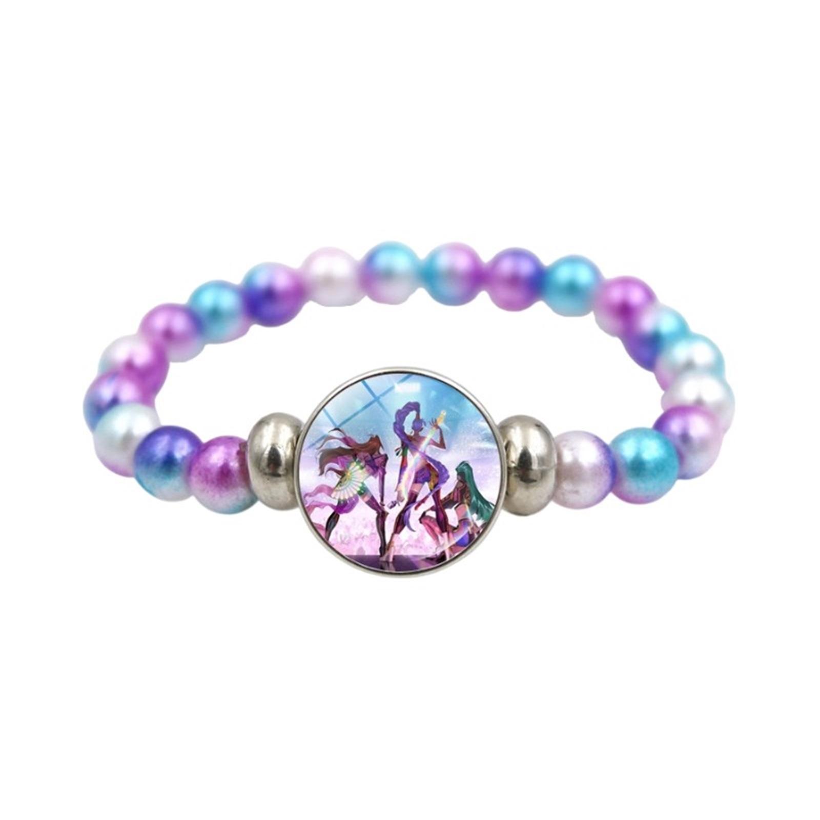 

Браслет Подарок для девочки, Аксессуары Красочный браслет из бусин Ювелирные изделия One Size