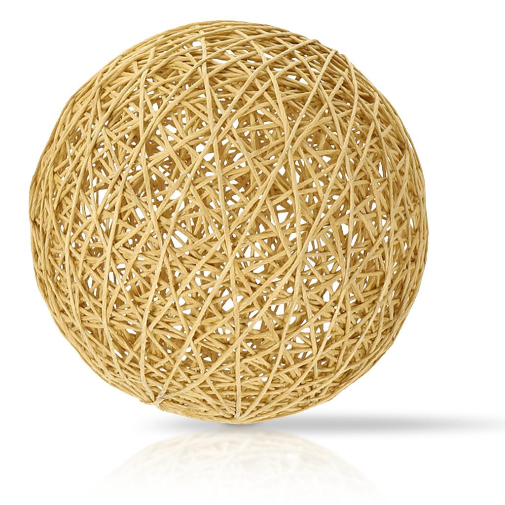 Woven Lamp Shade Rustic Style Lampshade for Pendant Hanging Lamps Decorative Lamp Cover for Home Restaurant Hotel Use