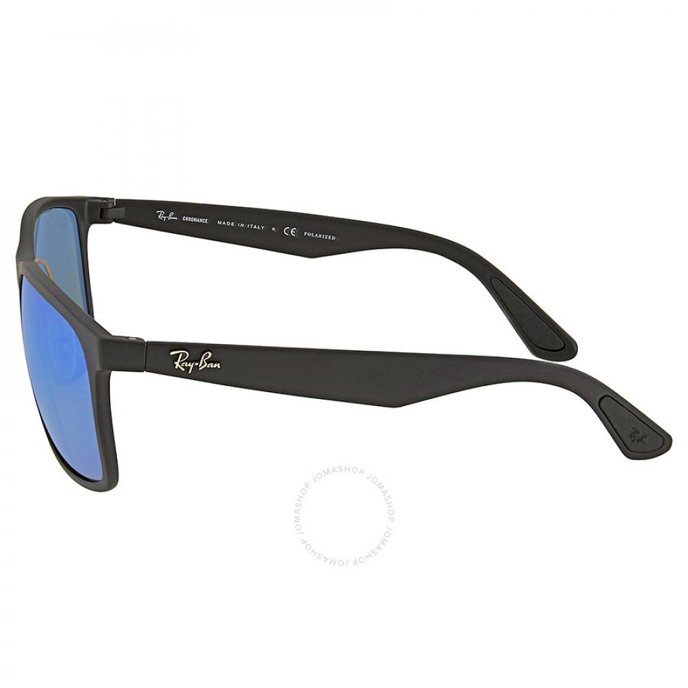 Ray Ban Chromance Polarized Blue Mirror Square Unisex Sunglasses Rb4264 601sa1 58