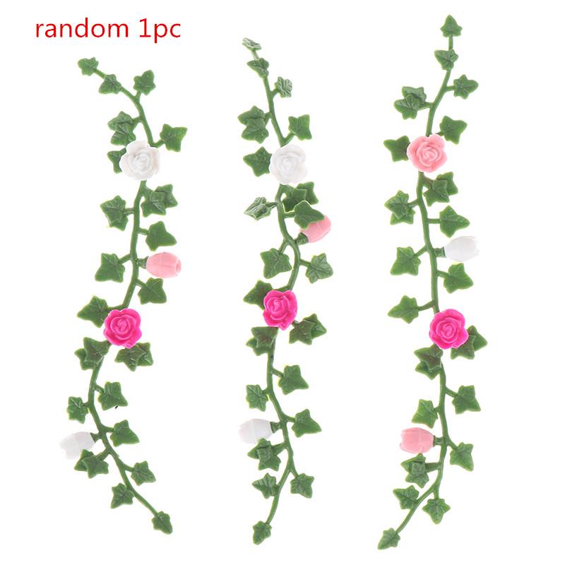 

1:12 Dollhouse Miniature Rattan Flower Vine Model Garden Decoration Accessories Doll House Miniature Flower Vine
