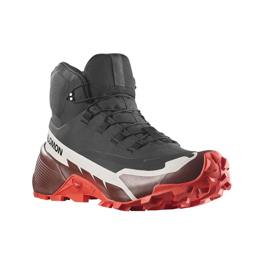 SALOMON Cross Hike Mid Gtx 2 Wasserdichte Atmungsaktive Outdoor-Schuhe Herrenschuhe Schwarz Rot 417359
