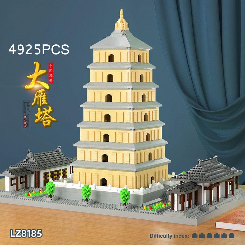 World Famous China Historical Architecture Micro Diamond Block Dayan Pagoda Creative Building Bricks Nanobricks Toys Model