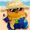 Cute Straw Hat Capybara Keychain Capibara Bag Pendant Funny Car Key Ring  Schoolbag Bag Decorations