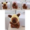 Adorable Capybara Plush Toy Bag Charm Soft Stuffed Animal Doll With Cute Design