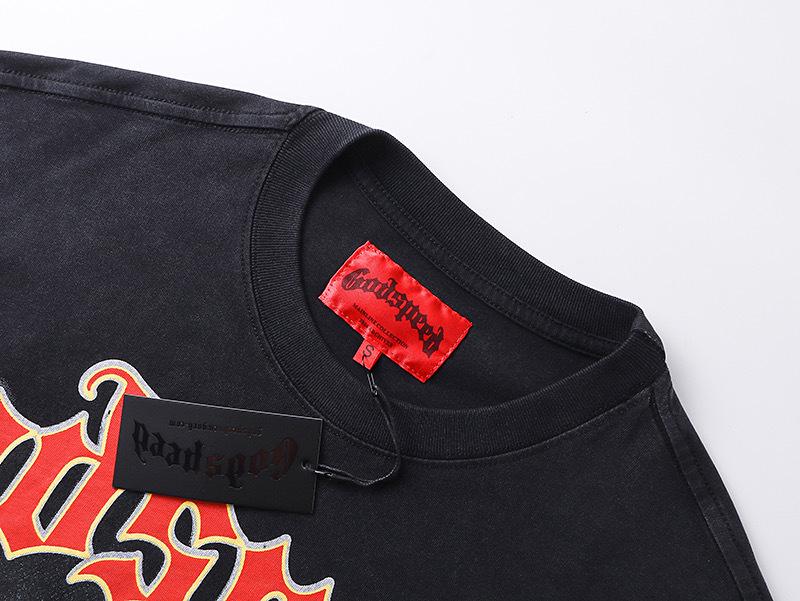 25sss Neues Unisex-T-Shirt mit Totenkopf-Rockband-Motiv – Normale Passform, Kurzarm