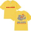 2025 New in Malossi Theme Double Sided printed short sleeve T-shirts Men Women harajuku Oversized  T shirt Unisex Cotton Tops