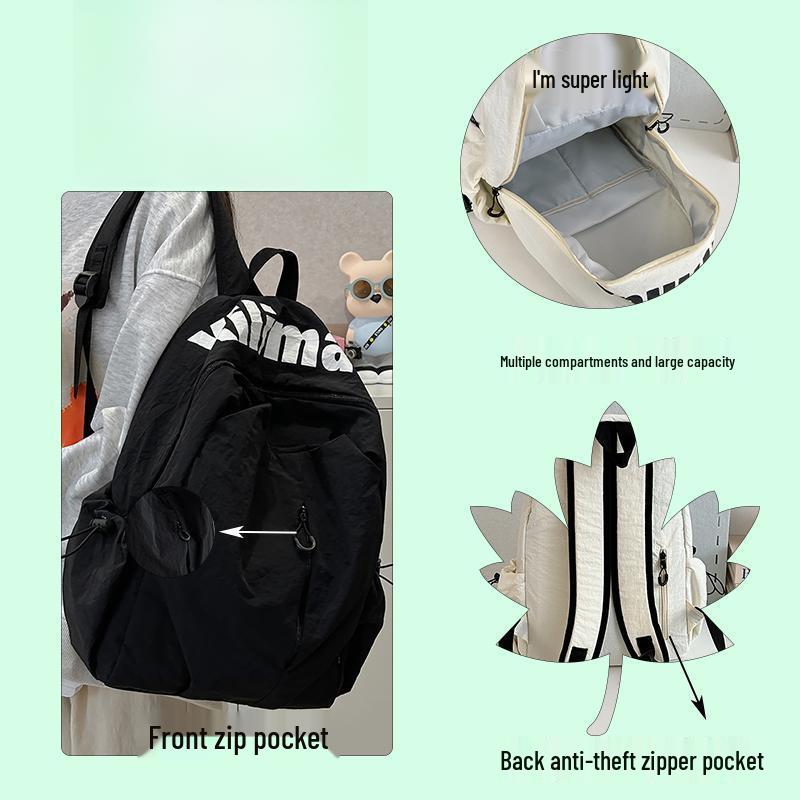 

2026 Women s Lightweight Travel Backpack - New Style Shoulder Bag for Outdoor Adventures чорний
