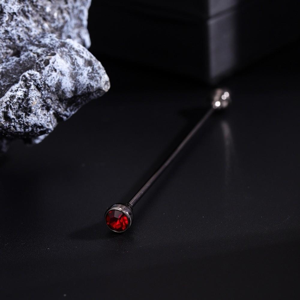 Detachable Crystal Tie Collar Needle Spiral Buckle Neckline Pin Shirt Collar Pin  Banquet