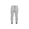 Solid Color Logo Print Drawstring Cuffed Joggers Men Joggers Gray 1309844-025