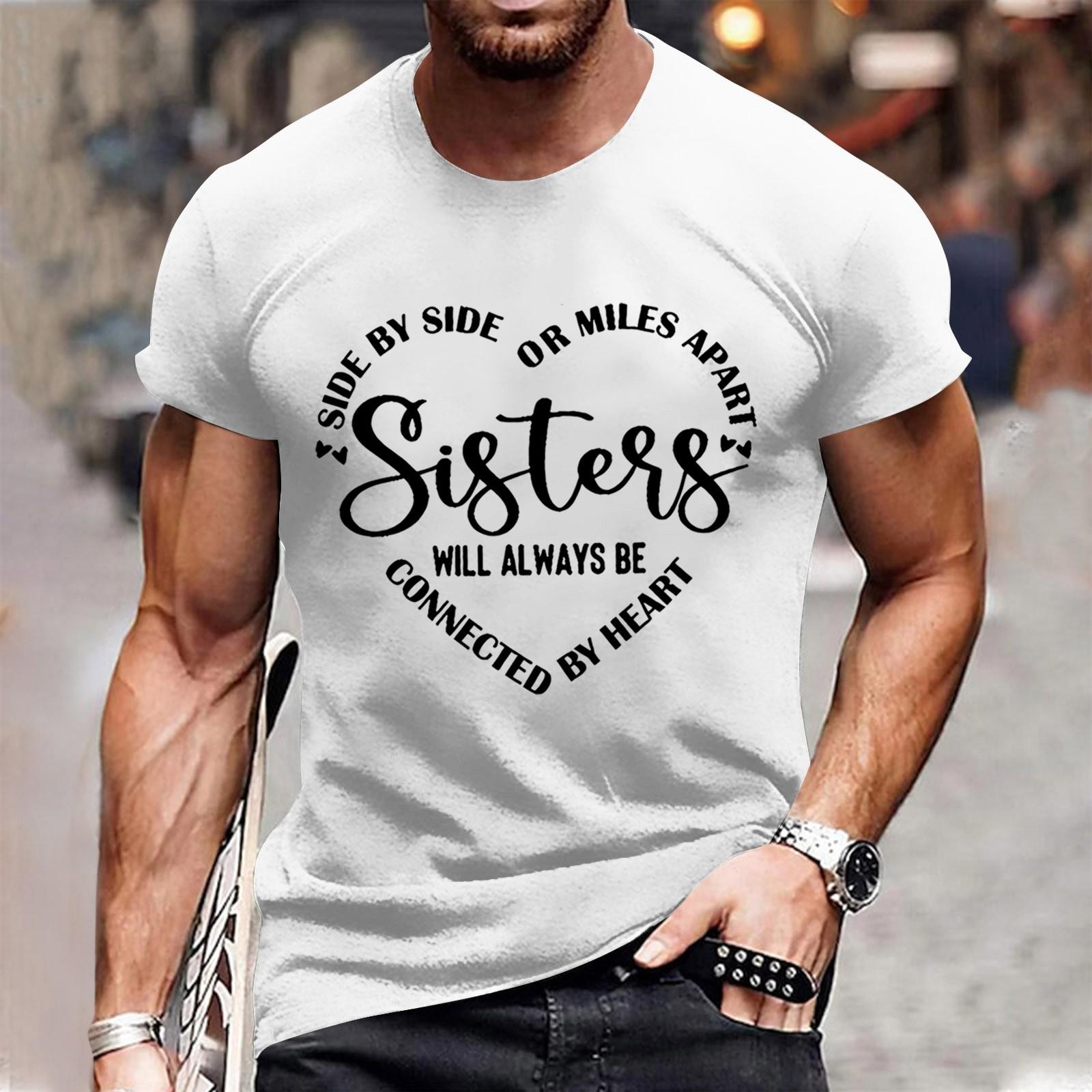 

Мужская модная футболка, уличная повседневная одежда с коротким рукавом L белый