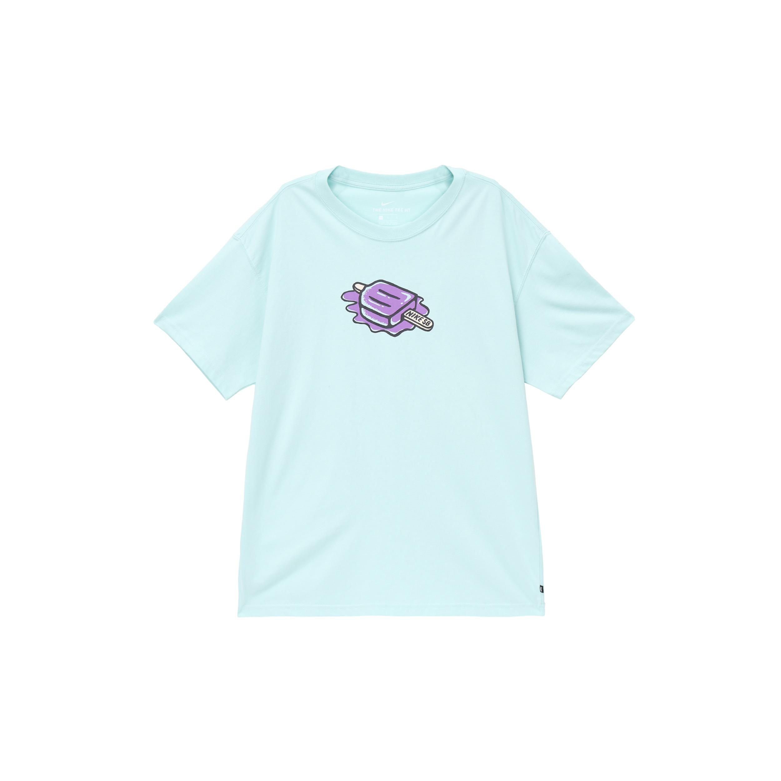 Men s Nike SB Cartoon Popsicle Printing Skateboard Knit Sports Short Sleeve Green T-Shirt DD1317-382 L