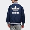 Adidas Originals Trefoil Rev Jacket With Logo Print Men Outerwear Blue DX4220