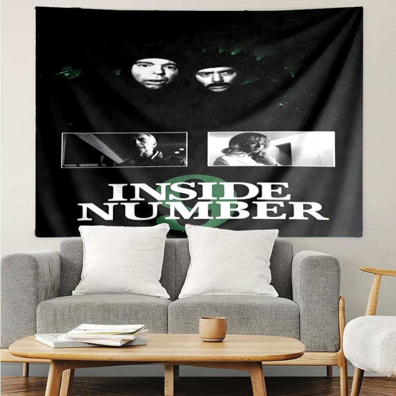 Inside No Print Tapestry, Backdrop, Easy Setup, Ideal for Bedroom, Office & Living Room, with Aesthetic Wall Hanging Decor.