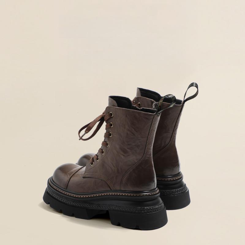 

Женская обувь Увеличивающие рост ботинки на толстой подошве Новые стильные короткие ботинки для женщин 40 коричневый