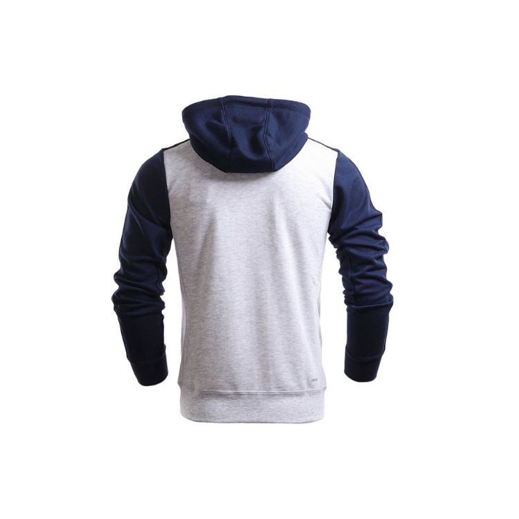 Adidas Color Block Logo Long Sleeve Hooded Jacket Men Jackets Navy-Blue AK1749