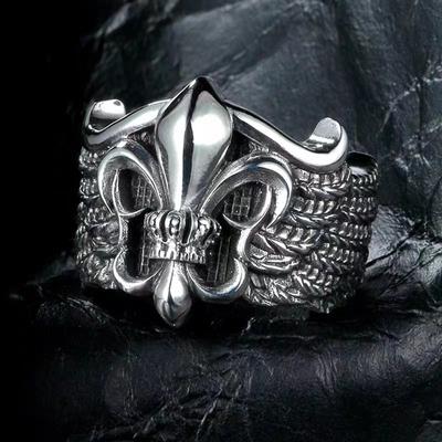 New European and American Retro Iris Domineering Ring for Men