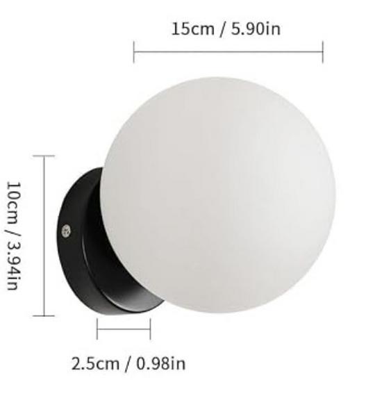 Wabi-Sabi Mid-Century Creme Wandlampe für Schlafzimmer oder Wohnzimmer