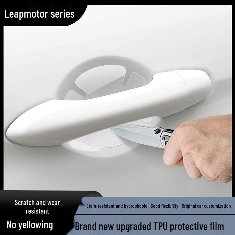 Leapmotor C11/C01/T03 Exterior Car Door Handle Protective Film TPU.