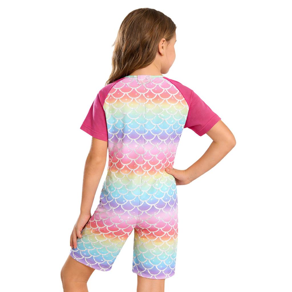 Mono Adorable Estampado Adaptativo para Niños con Necesidades Especiales Cuello Redondo Manga Corta Anti-rozaduras