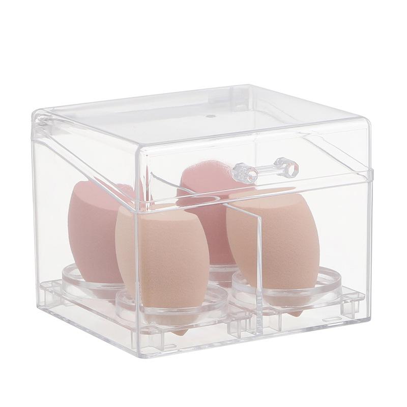 Acryl Wattestäbchen Aufbewahrungsbox Tragbarer transparenter Make-up-Medizin-Wattepad-Kosmetikbehälter Schmuck-Organizer-Etui